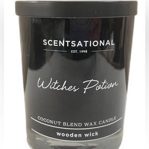 NWT! Scentsational 🧙 WITCHES POTION 11 Oz. Halloween Fall wooden wick candle